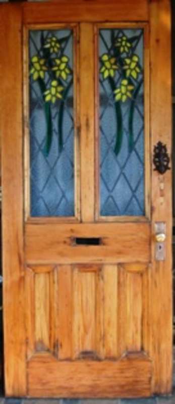 STAINED/LEAD GLASS OREGON DOOR
