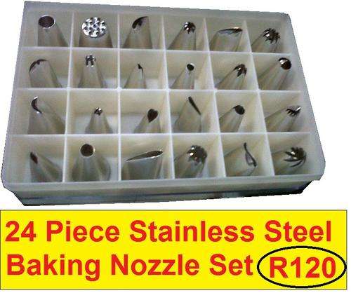 24 piece stainless steel cake decorating baking set- LIMITED STOCK