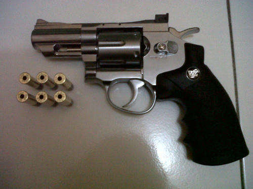 WG 2.5inch CO2 High Power 6mm - Magnum Revolver (Chrome)