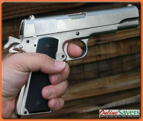 Colt .45 - 911 - GAS - Silver Pistol!! Shoots BB!! Paint Ball!! Metal Ball!! Included Gun CD!!