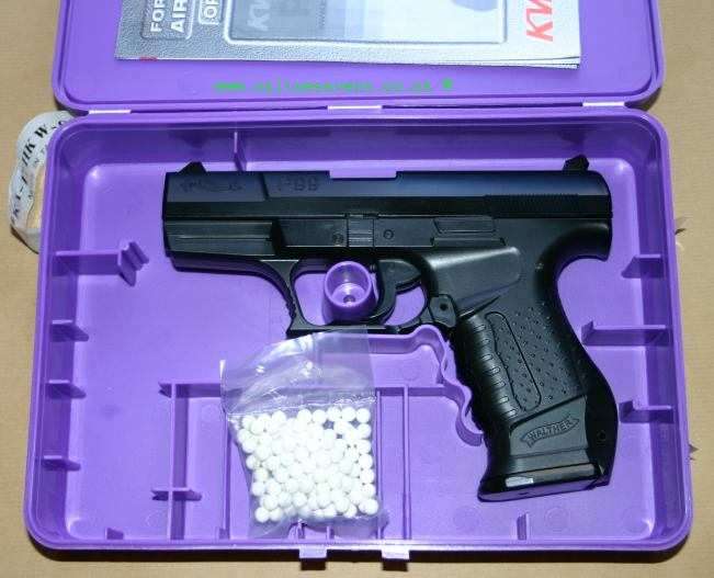 Walther - P99 - In Plastic Case! Shoots BB!! Paint Ball!! Metal Ball!! Included Gun CD!!