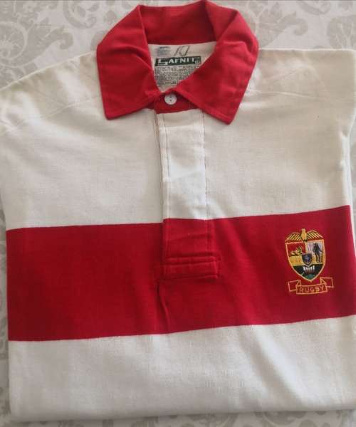 Transvaal Match Worn Rugby Jersey - 70's 80's - Very nice jersey, no color fading. Bright white/red