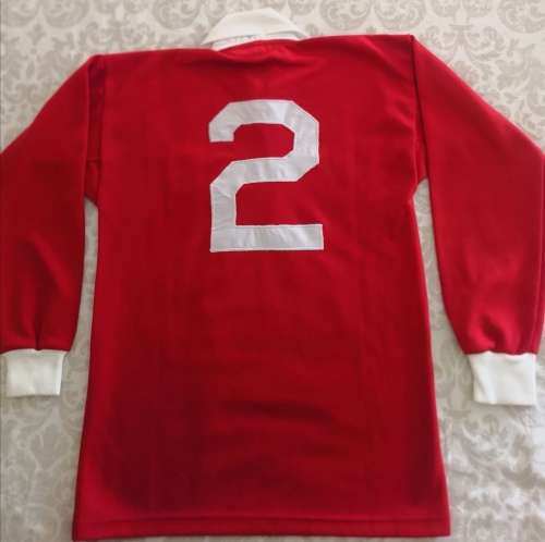 Eastern Transvaal Match Worn Rugby Jersey - 70's 80's  VERY RARE!!!  Bright Red No color fading