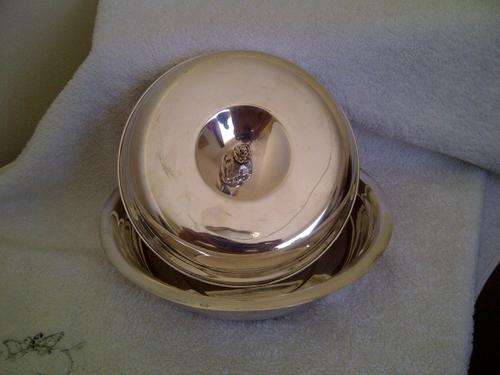 PLATED SILVER SERVING BOWL