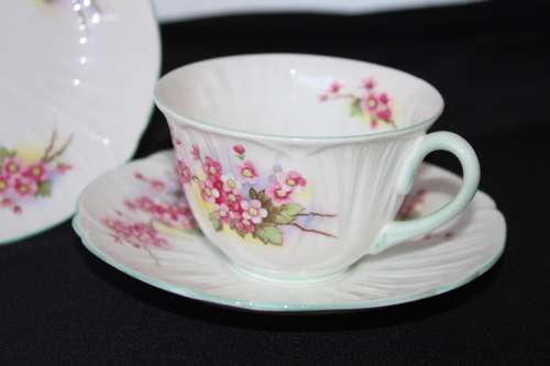 Shelley - Blossom Oleander Shape Tea Trio