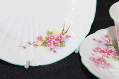 Shelley - Blossom Oleander Shape Tea Trio