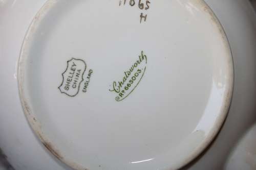 Stunning Part Shelley Chatsworth Tea for Two Tea Set 1920`s