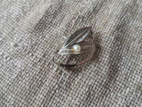 Silver Colour Leaf Broach