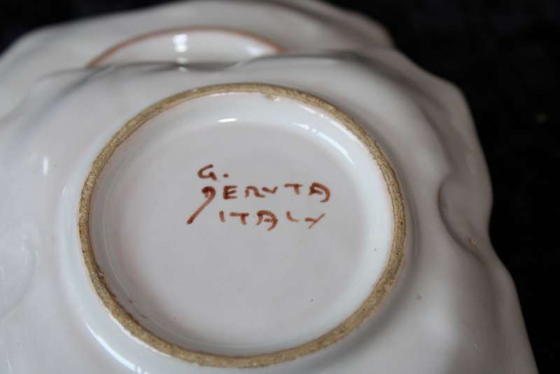 Set of 3 Hand Painted Bon-Bon Dishes.
