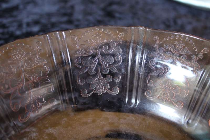 Depression Glass Fruit Bowl