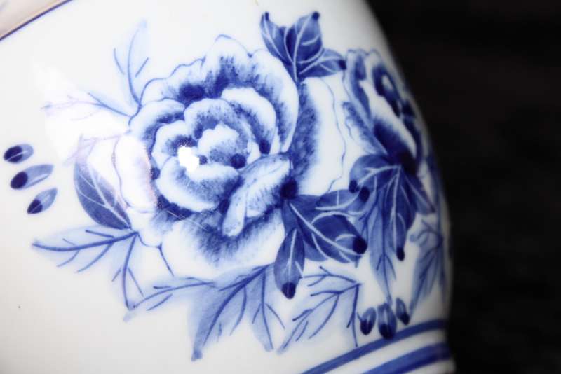 Hand Painted Delft Blue Vase