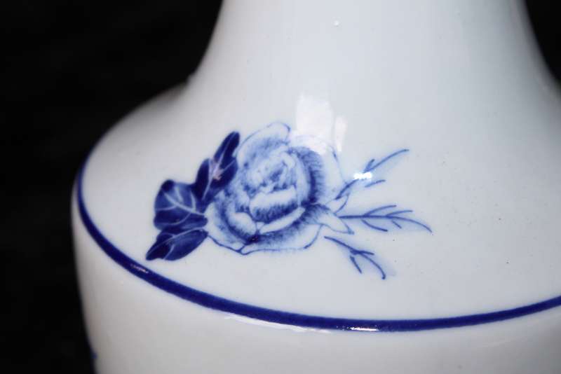 Hand Painted Delft Blue Vase