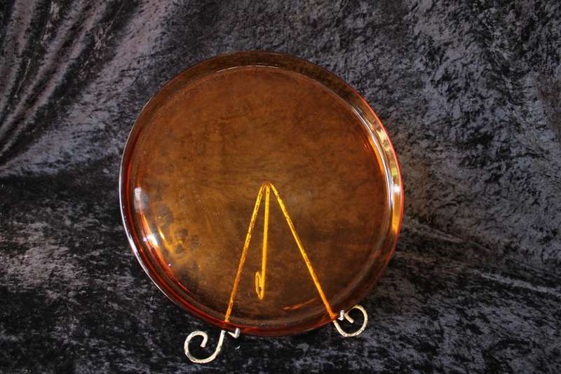 Beautiful Amber Colour Duralex made in France Platter