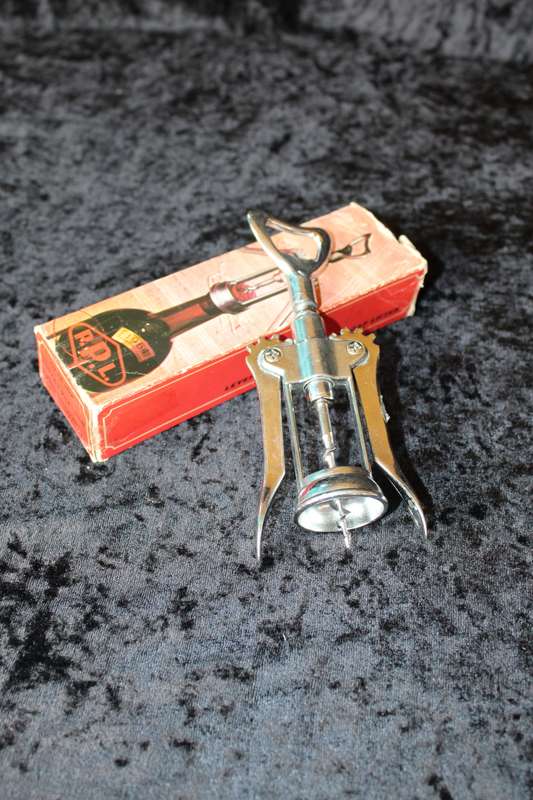 Vintage Wine Lever Cork Screw and Bottle Cap Opener.