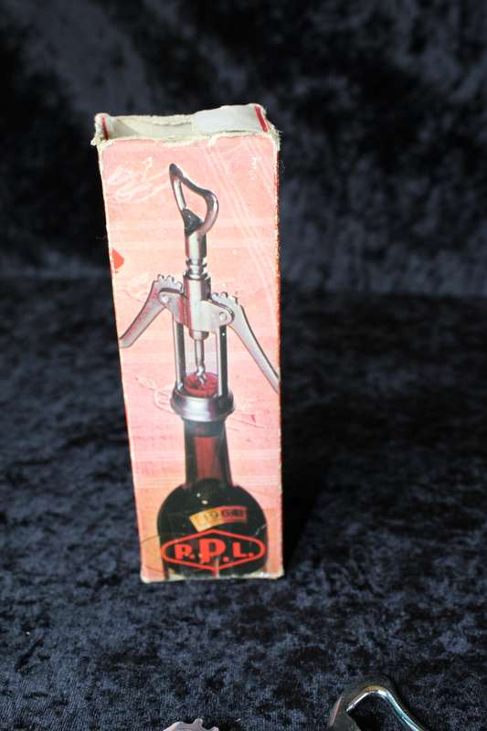 Vintage Wine Lever Cork Screw and Bottle Cap Opener.