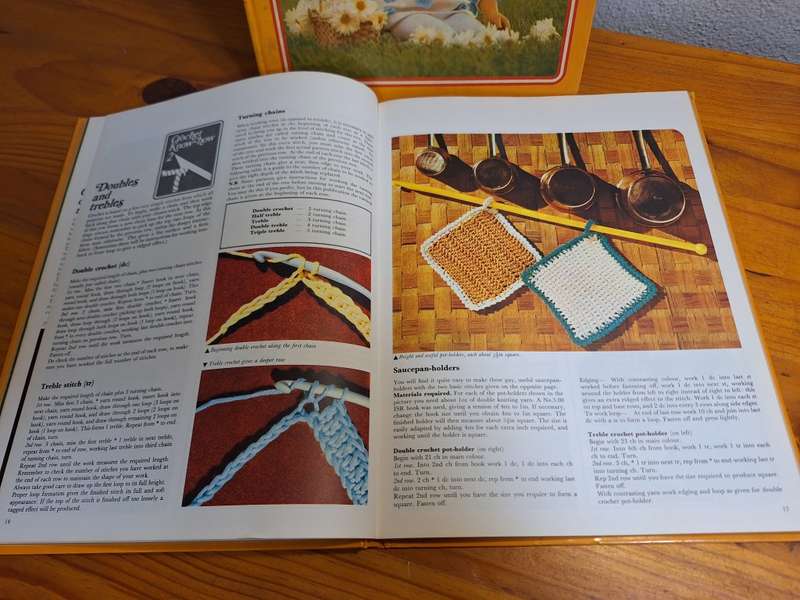 Vintage Book - Golden Hands  Vol. - 1 and 2 - Knitting, Dress Making and Needle Craft Guide