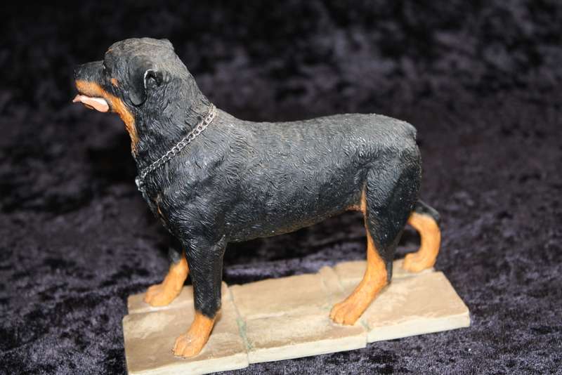 Resin Rottweiler Dod Figurine - Sherrett & Simpson