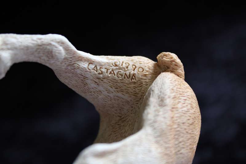 Resin Bulldog Figurine - Castagna - 1990
