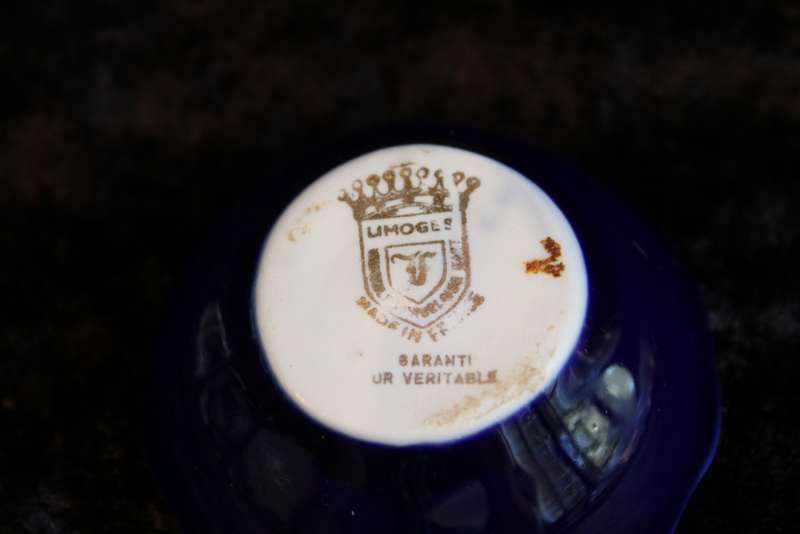 Cobalt Blue Limoges Bon-Bon Dish - France