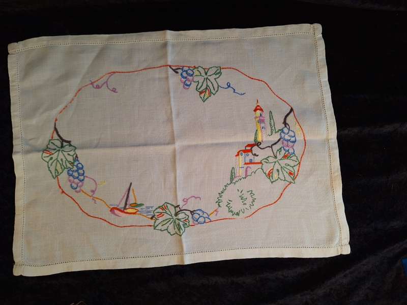 Vintage Tea Tray Cloth