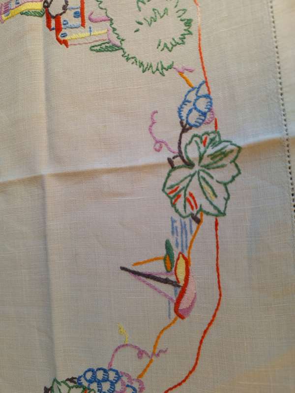 Vintage Tea Tray Cloth