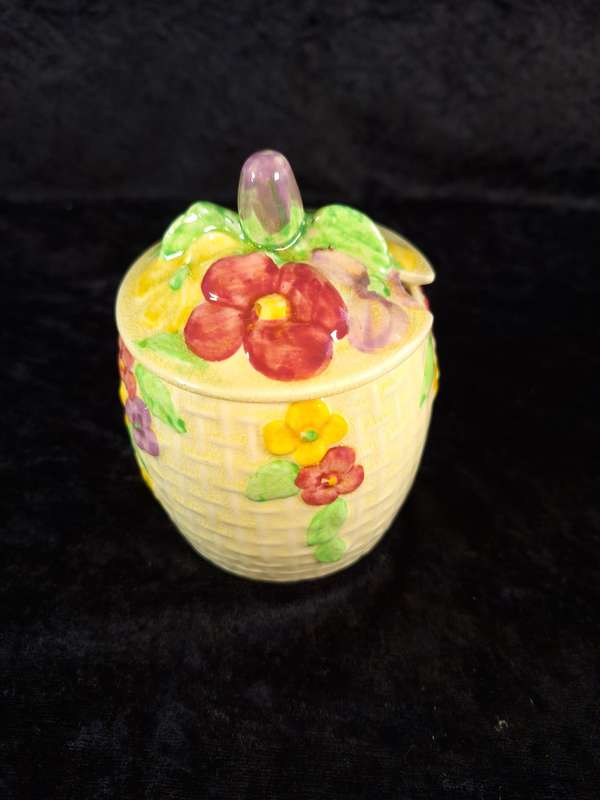 Stunning Rare Art Deco Wade Heath Jam Pot