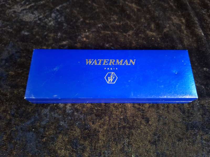 Set of Waterman Pen (Fountain Pen) and Pencil - Blue Marble.