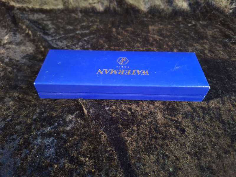 Set of Waterman Pen (Fountain Pen) and Pencil - Blue Marble.