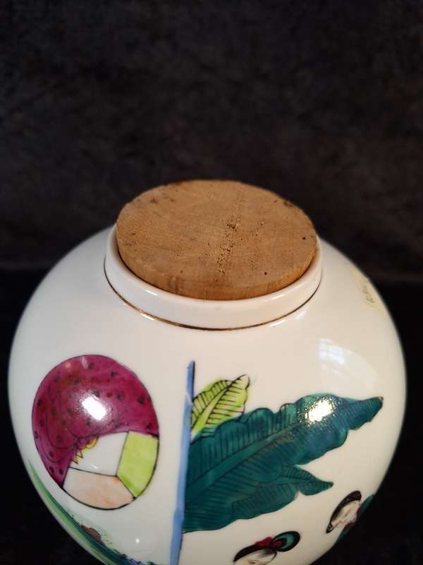 Beautiful Hand Painted Ginger Jar