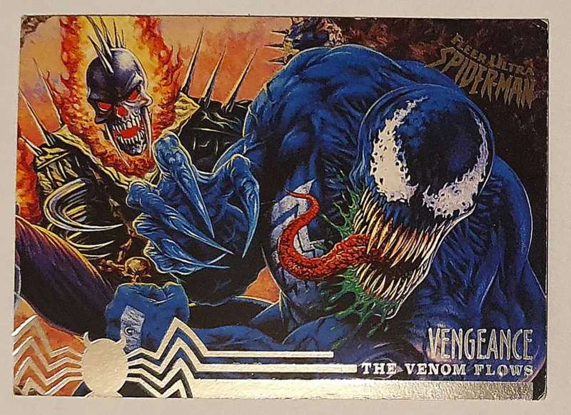 Vengeance - The Venom Flows - #108 - Fleer Ultra Spider-Man - Trading Card.