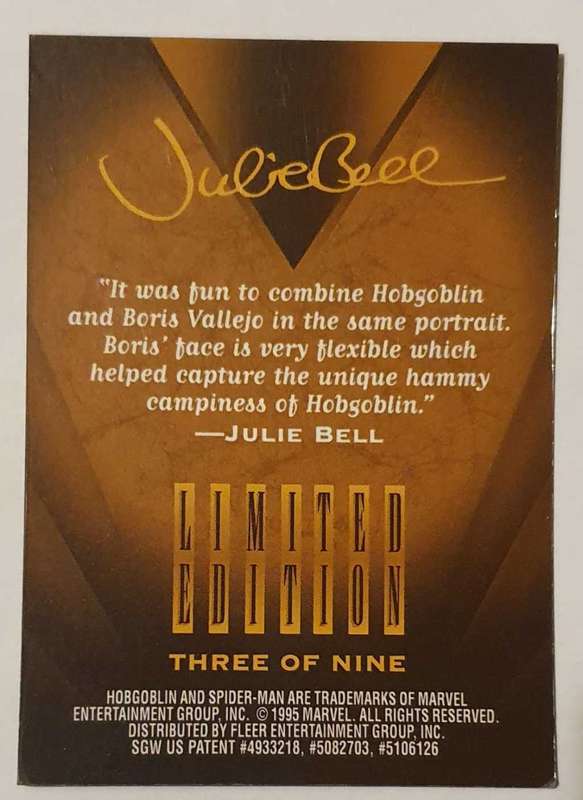 Hobgoblin - Julie Bell - Goldon Web 3 of 9 - Trading Card.