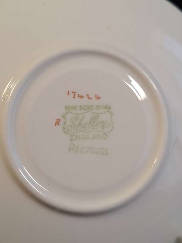 Shelley - Forget me not Coffee Saucer - Rd-272101/13424 - B.