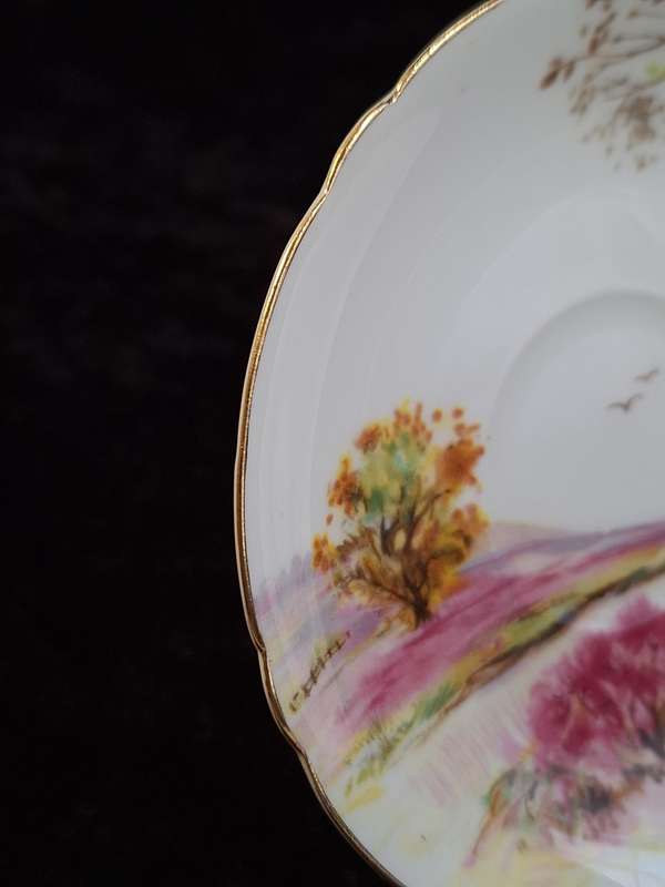 Shelley - Old Ireland Coffee Saucer - 13657.
