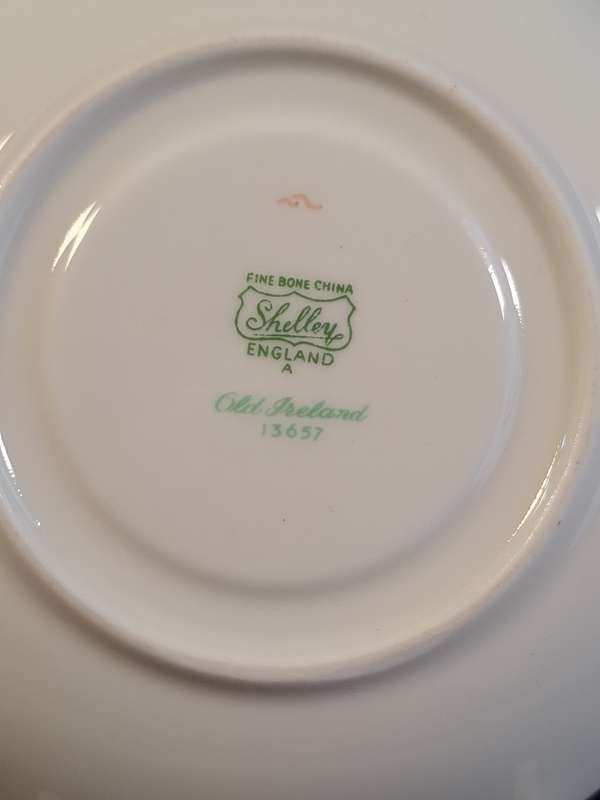 Shelley - Old Ireland Coffee Saucer - 13657.