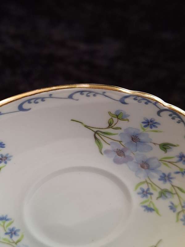 Shelley - Blue Rock Coffee Saucer - 13546 - B.
