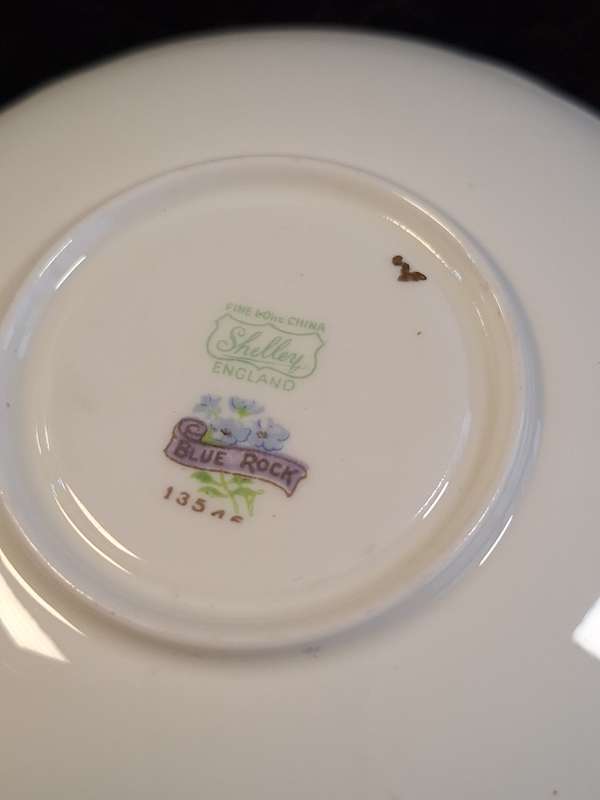 Shelley - Blue Rock Coffee Saucer - 13546 - B.