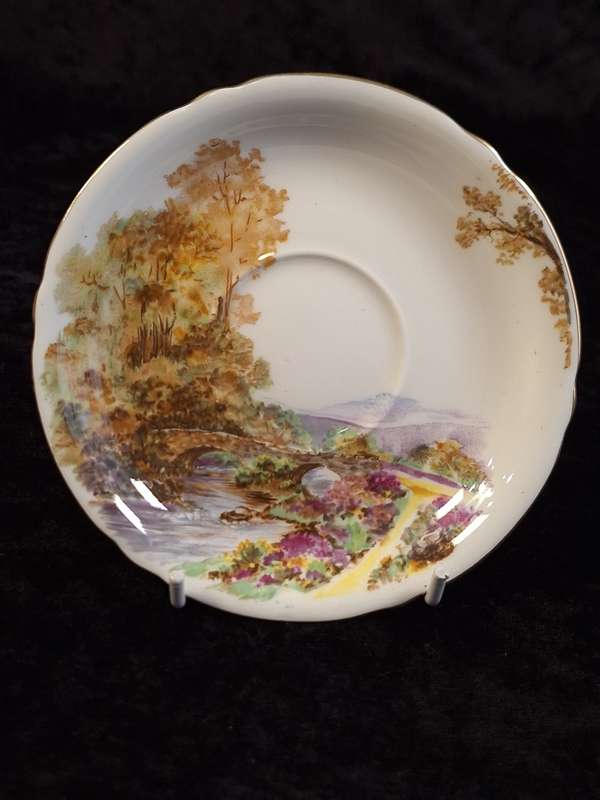 Shelley - Heather Coffee Saucer - 0187 - A.