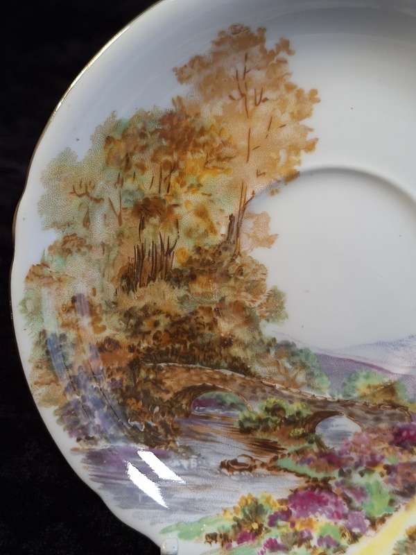 Shelley - Heather Coffee Saucer - 0187 - A.