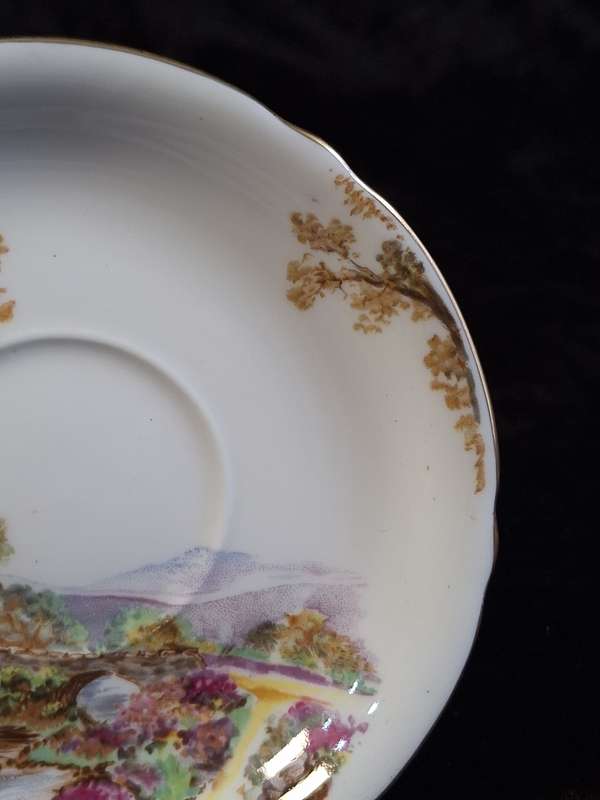 Shelley - Heather Coffee Saucer - 0187 - A.