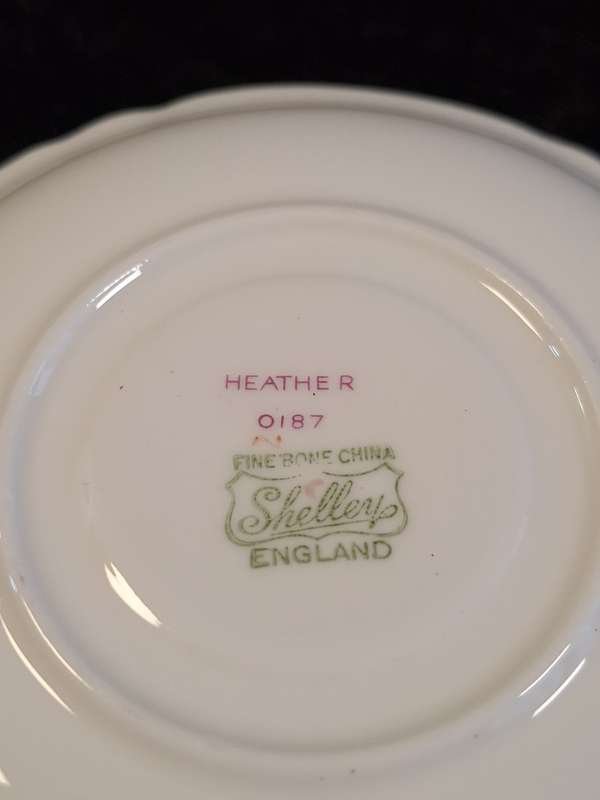 Shelley - Heather Coffee Saucer - 0187 - A.