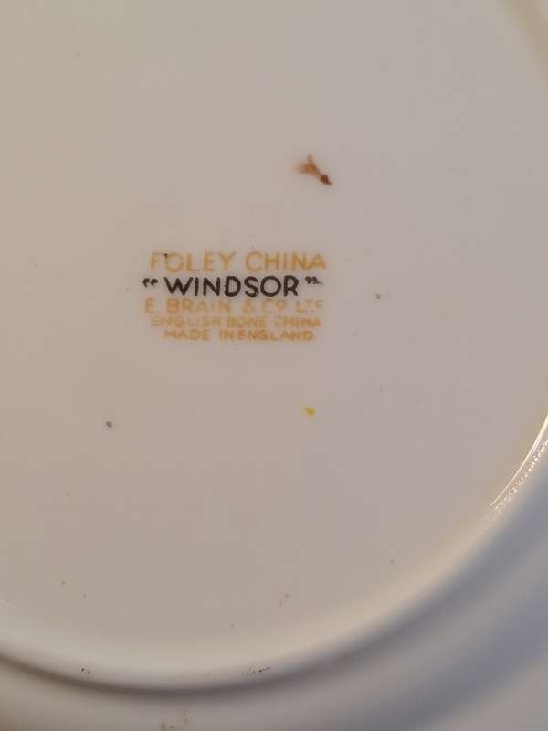 Foley China - Windsor Small Plate. (E. Brain & Co. LTE) (Shelley) - A.