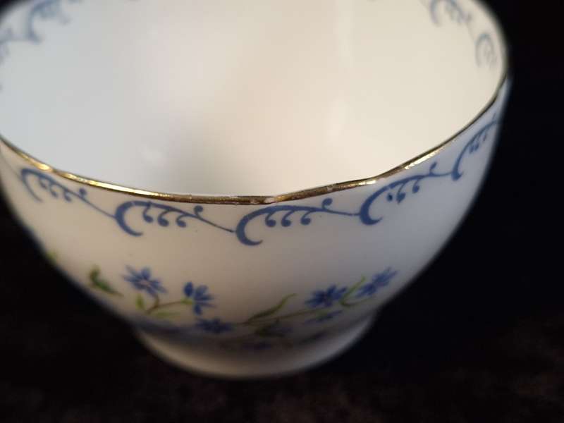 Shelley - Blue Rock Coffee Open Sugar Bowl - 13546.