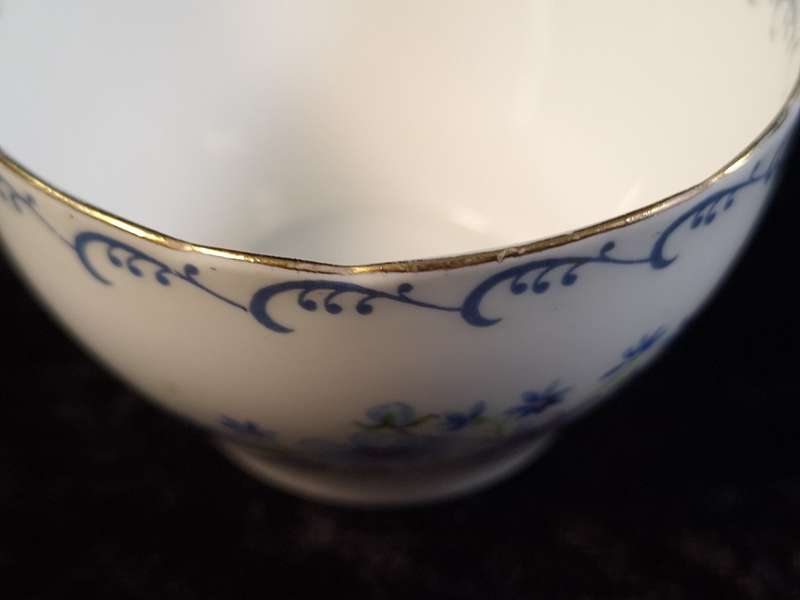 Shelley - Blue Rock Coffee Open Sugar Bowl - 13546.