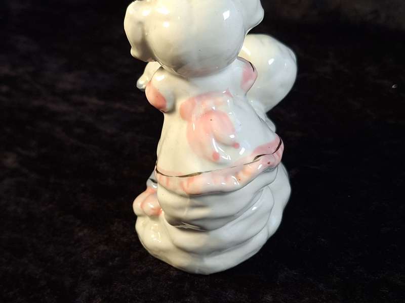 Porcelain Boy and Girl Figurine