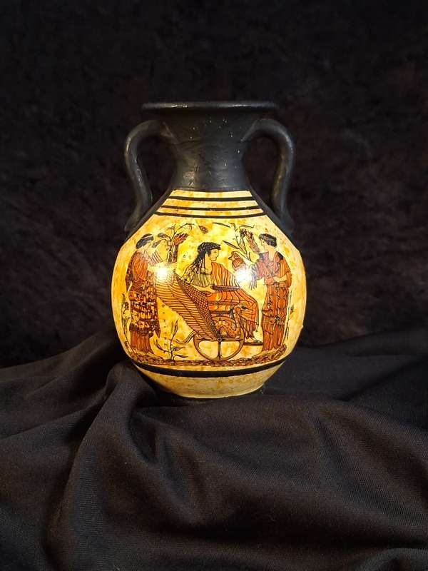Small Greek Replica Pottery Vase (Copy of Classical Period 430 BC)