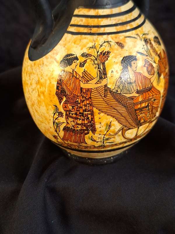 Small Greek Replica Pottery Vase (Copy of Classical Period 430 BC)