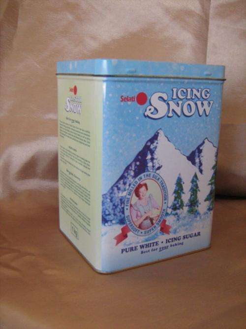 BLUE SELATI ICING SNOW (ICING SUGAR) TIN