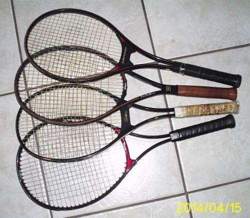 4 Tennis Raquets and bag