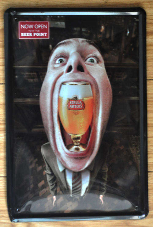 Metal sign 20cm x 30cm for your bar or braai room
