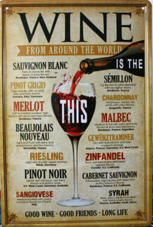 Metal sign 20cm x 30cm for your bar or braai room